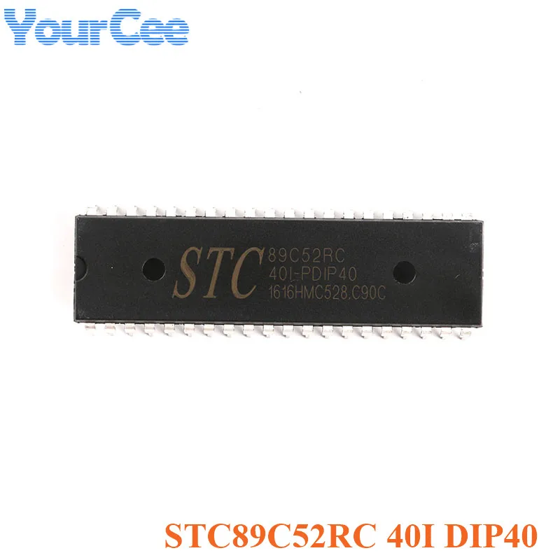 Оригинальный STC STC89C52RC 40I PDIP40 программы скачать MCU расширенная размеры для