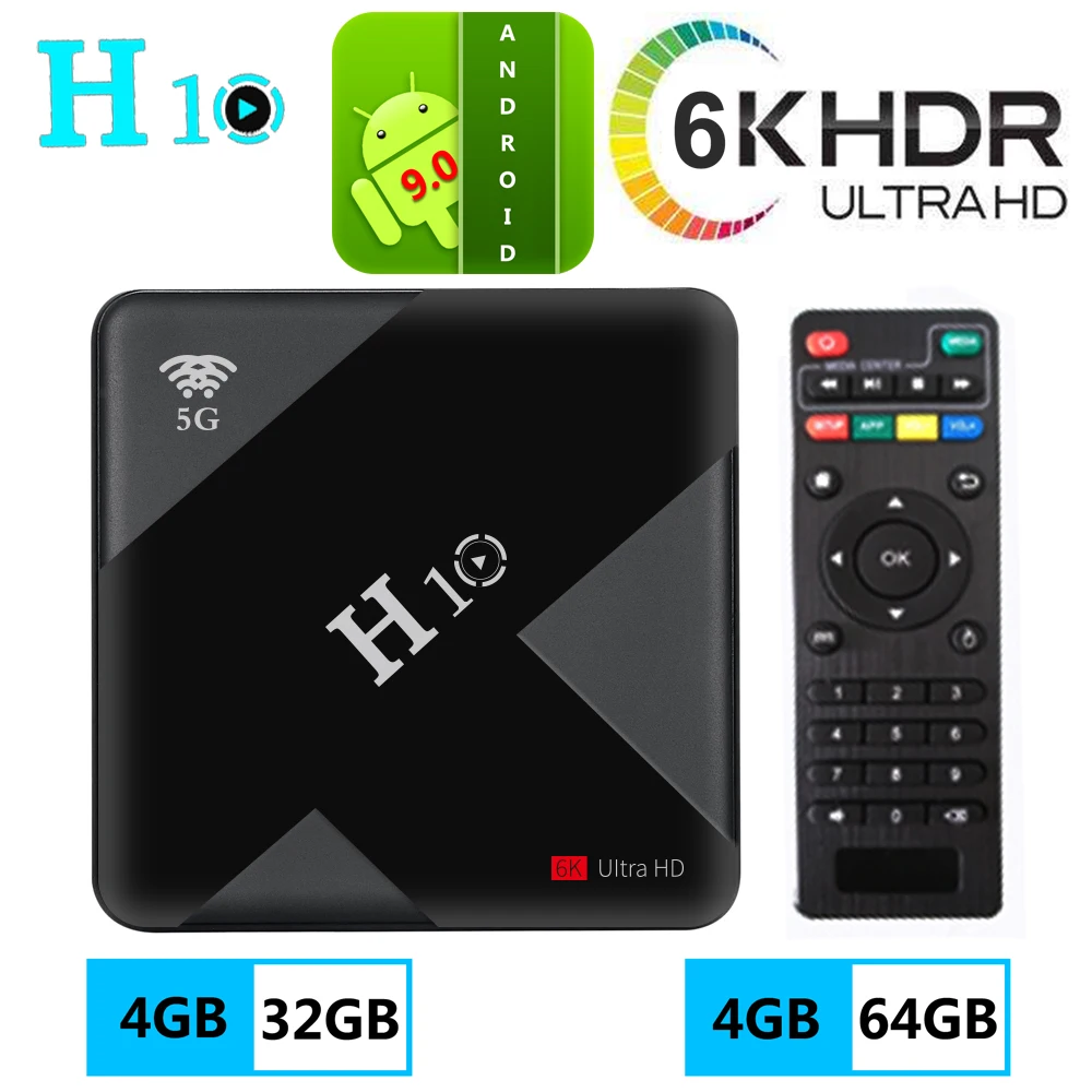 ТВ приставка Allwinner H6 на Android 9 0 4 + 32/64 ГБ ядра Wi Fi 2 ГГц|ТВ-приставки и медиаплееры| |