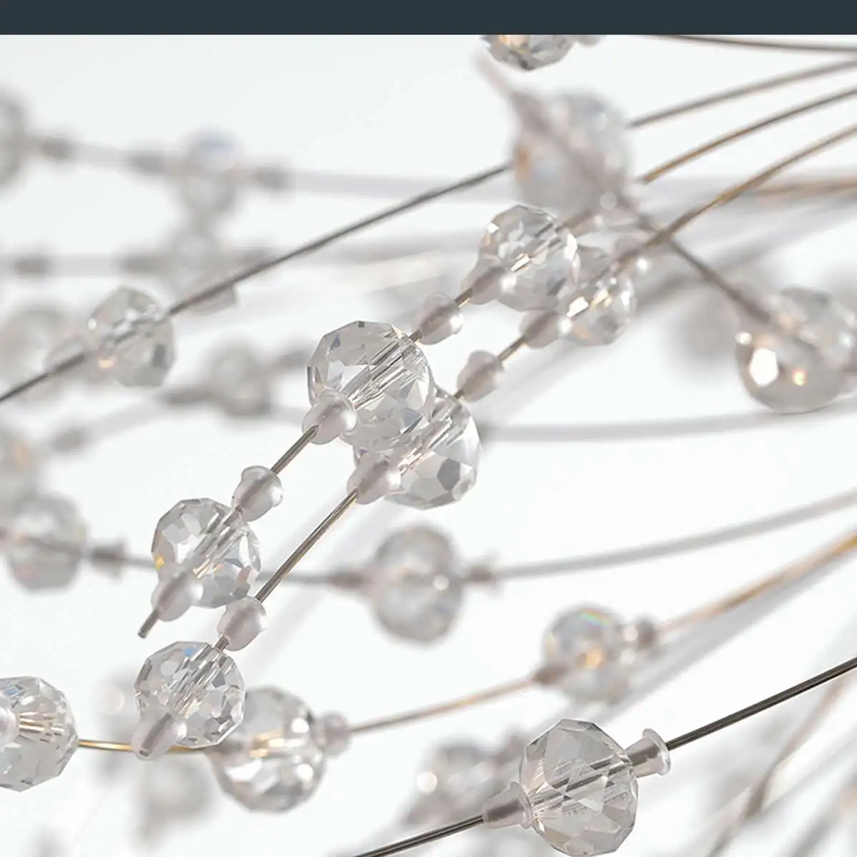 Светодиодный светильник с 8 головками в скандинавском стиле белым