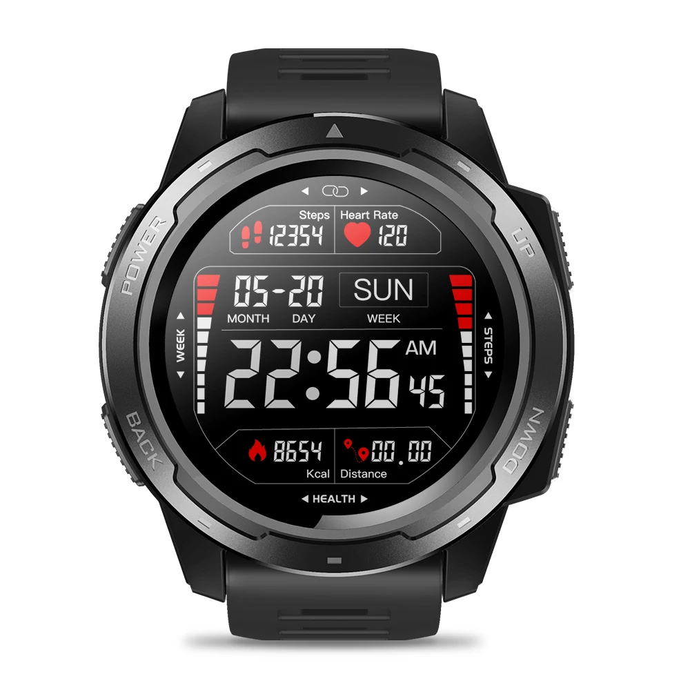 Zeblaze VIBE 5 1," цветной экран умные часы для мужчин Шагомер фитнес Браслет трекер IP67 водонепроницаемый монитор сердечного ритма наручные часы