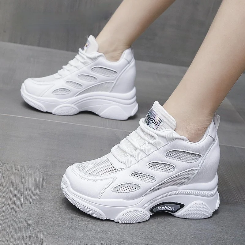 

Кроссовки женские легкие прогулочные, дышащие сетчатые, на шнуровке, плоская подошва, удобная Вулканизированная подошва, Повседневная модн...