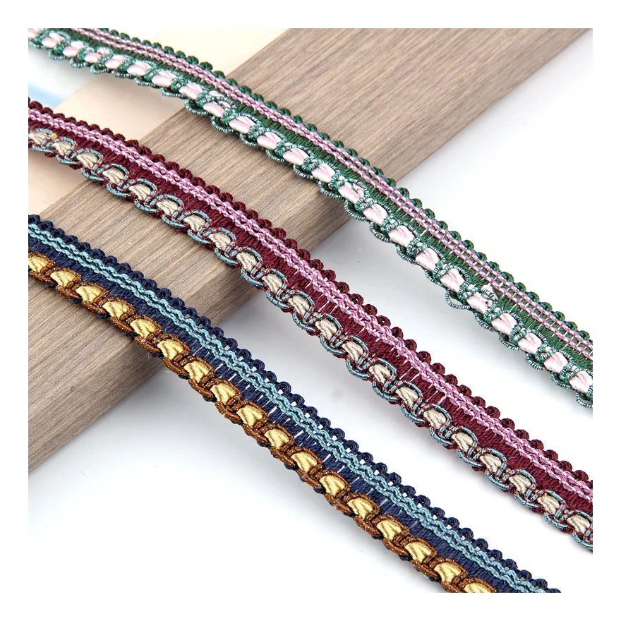 Кружевная занавеска 12 м/лот ширина 1 7 см декоративная окантовка для дивана