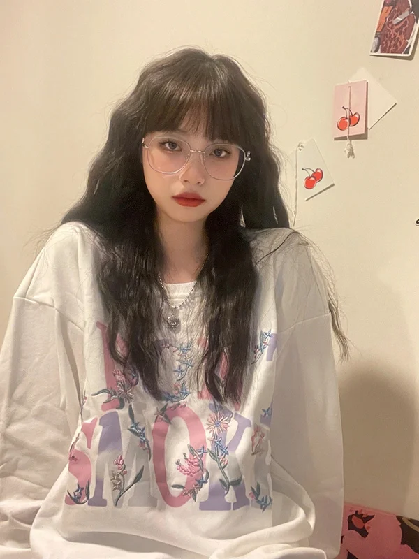 

Женский тонкий белый свитер 2021.Kio, осенний свитер с круглым вырезом и длинным рукавом