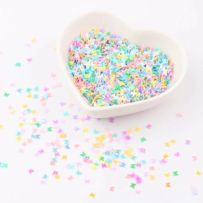 3 10 мм микс пайетки макарун цвета крафт блеск Звезда Сердце ракушка Снежинка