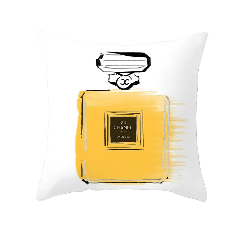 

Simple Fashion Geometric Yellow Peach Skin Pillowcase Cushion Cushion Pillowcase Wholesale