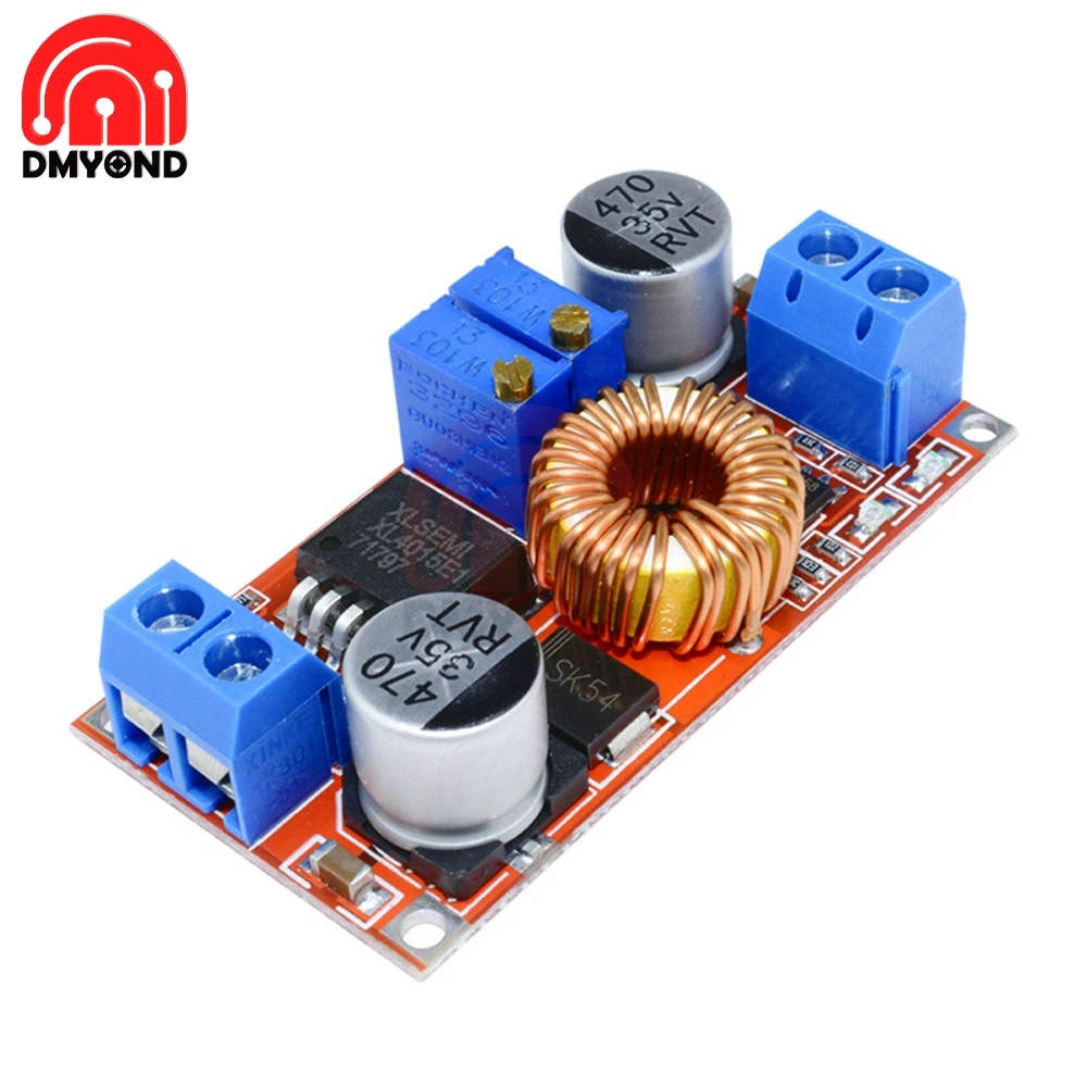 

CC CV Adjustable Max 5A Buck Converter Charging Step Down Board XL4015 Lithium Battery Charger Module DC-DC 0.8-30V To 5-32V