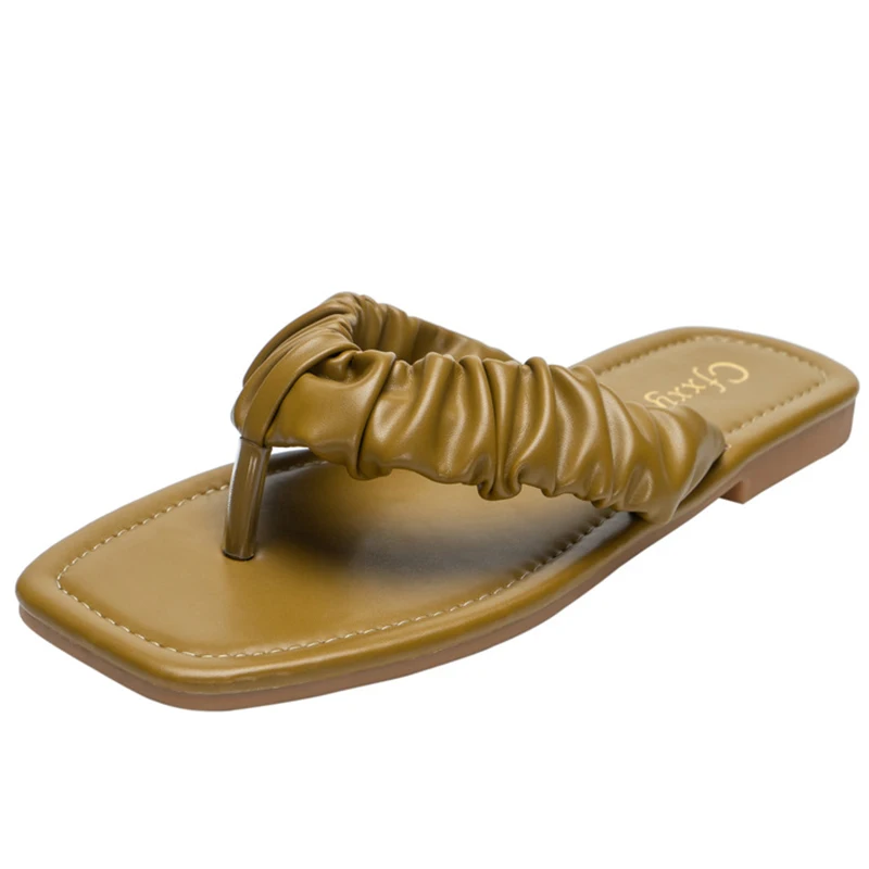

New Leisure vacation Women's Beach flip flops fashion Bohemian Diamond Flats Hollow clip sandals summer womens slippers q338