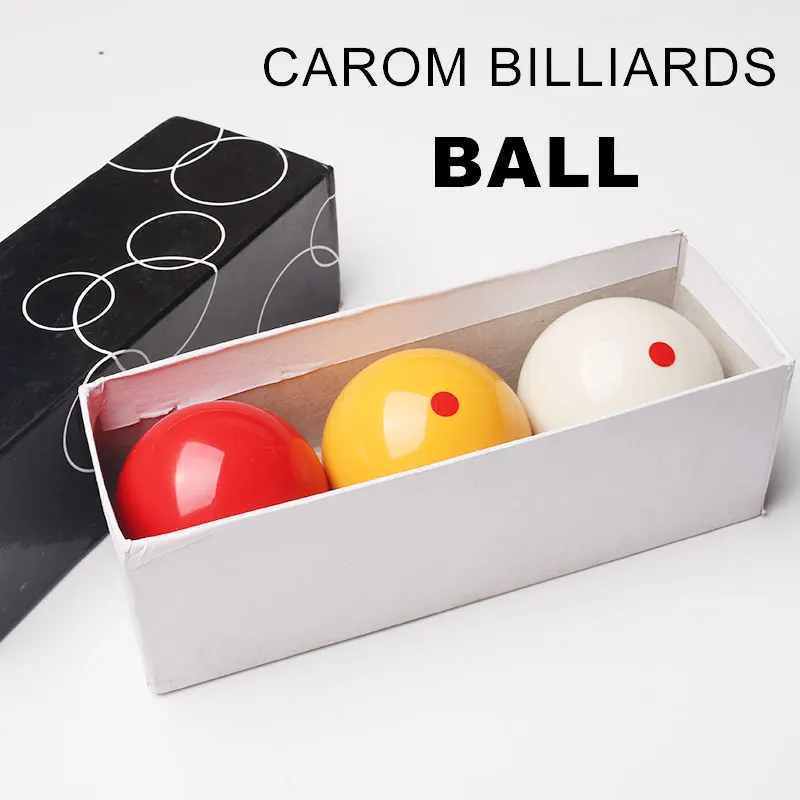 New Design 3 Colours Carom Billiard Balls Suitable for Carom Table Resin Standard 61.5mm quality billiards 3 cushion balls