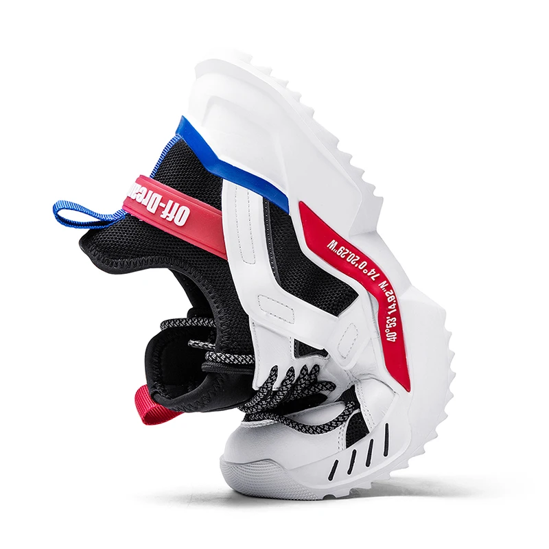 Туфли мужские спортивные на низкой платформе Модные Дизайнерские кроссовки в