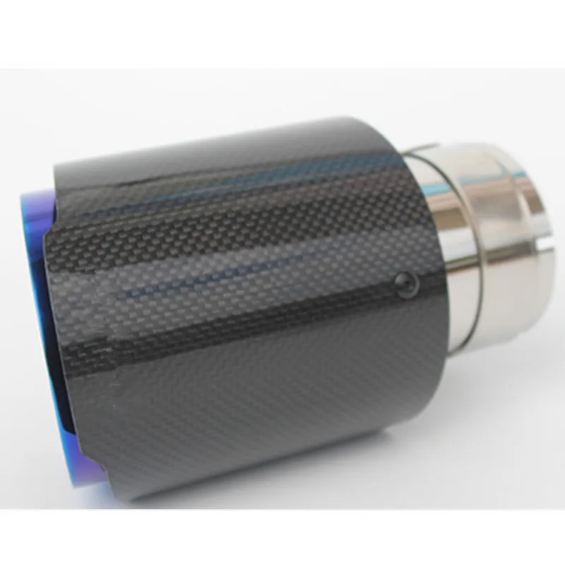 Гладкий глянцевый углеродный автомобильный Стайлинг выхлопная система