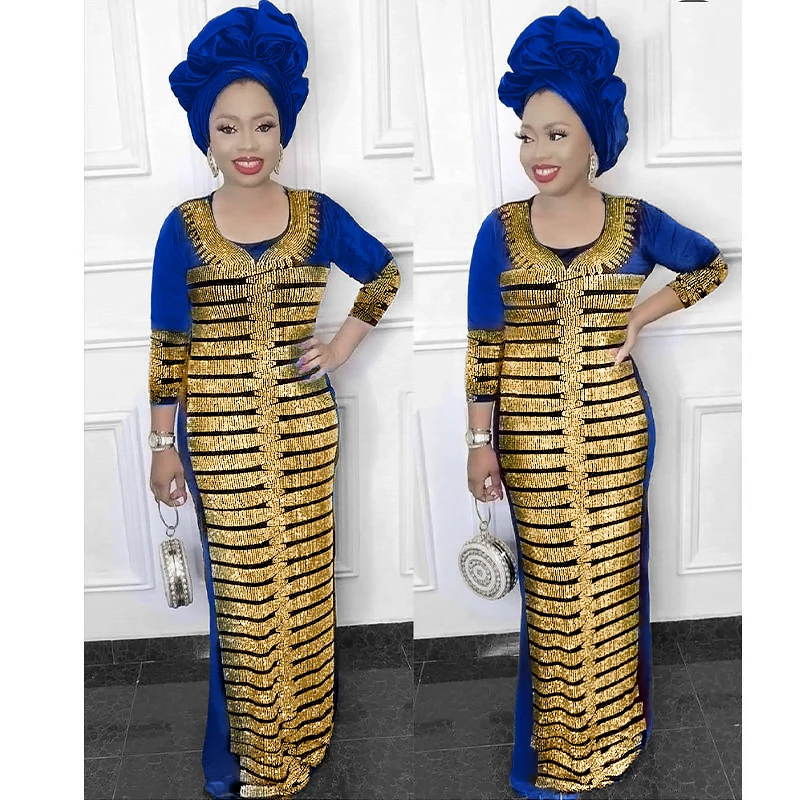 

stone long dress big elastic long dress without scarf