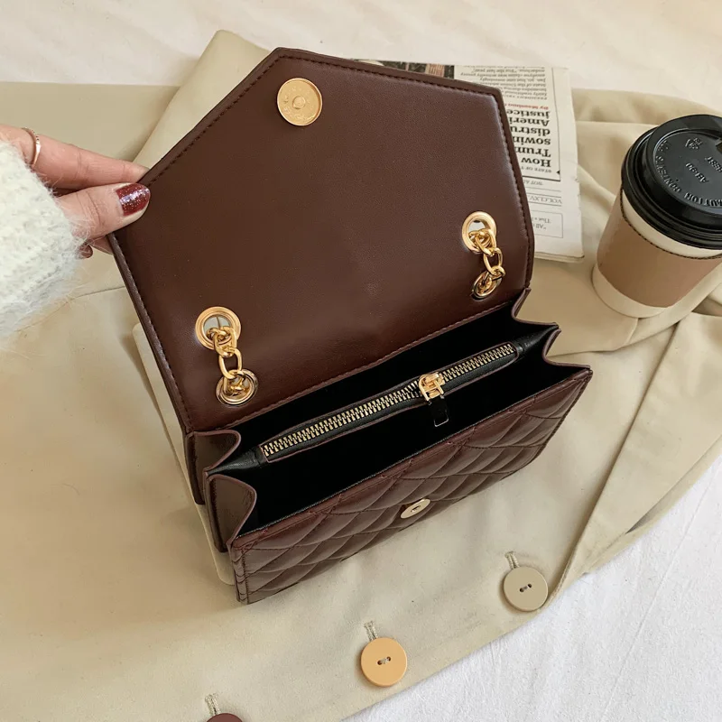 

Female Tassel Chain Crossbody Bags for Women 2021 Black Handbags Shoulder Bag Small Flap Purse Designer Solid Color Women Bag