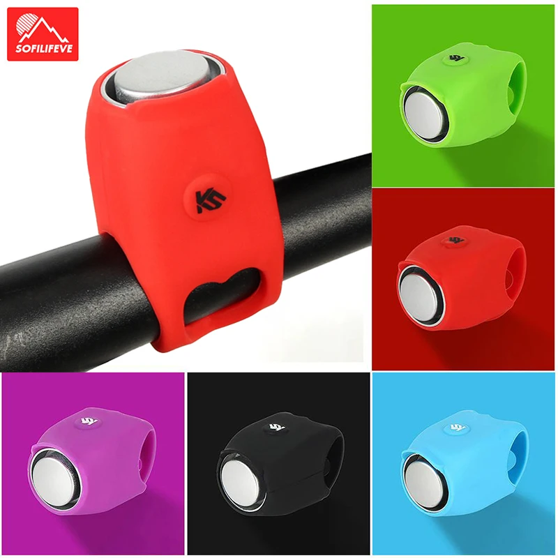 Электронный велосипедный звонок 120 дБ Электрический Безопасный сигнал 5 мелодий