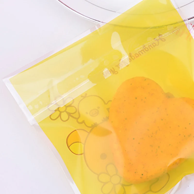 100 шт. подарочные пакеты с мультяшным медведем для конфет|Подарочные сумки и