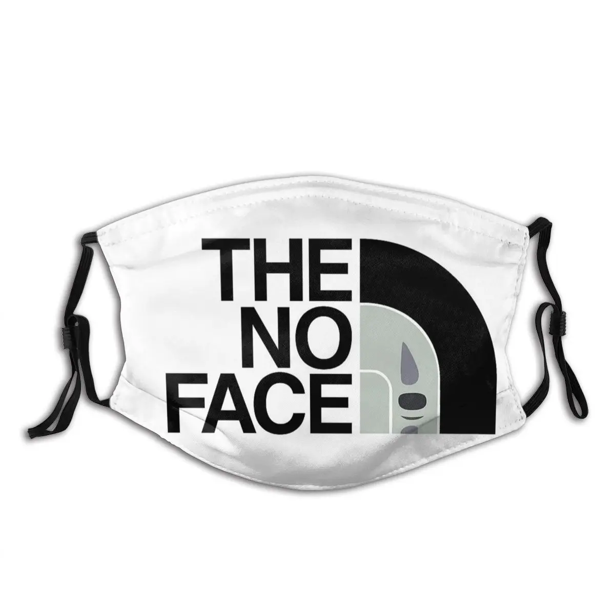 

The No Face Spirited Away Anime Washable Mouth Face Mask with Filters Anti Haze Cold Proof Winter Protection Cover Muffle Adult