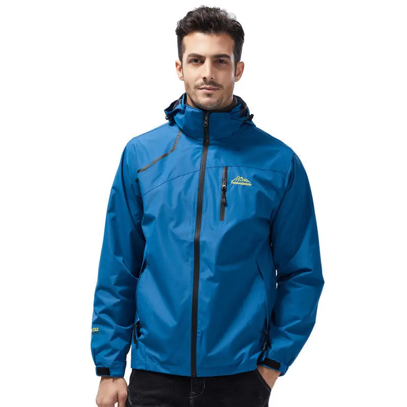 

Spring and autumn thin waterproof and breathable sports casual double layer assault suit men's and women's coats