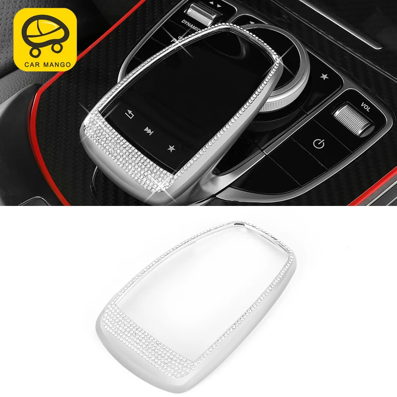 

CarManGo for Mercedes Benz GLC C Class W205 2016-2019 Car Rhinestone Center Console Mouse Frame Trim Cover Sticker Accessories