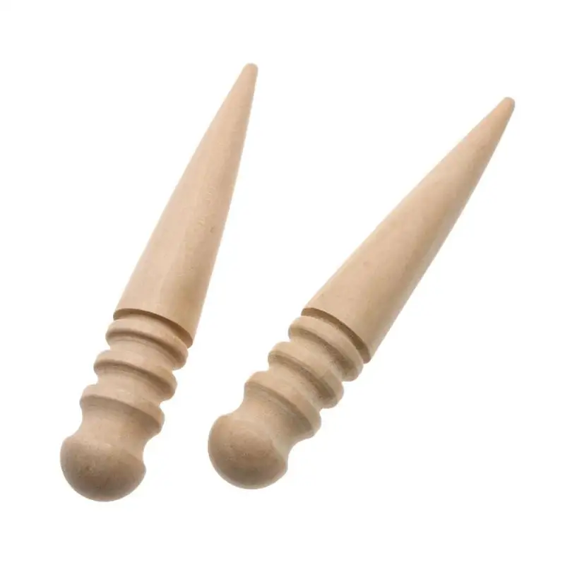 2 шт 15 см кожевенное ремесло инструмент края слайкер круглое дерево мульти Размер