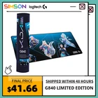 Большой коврик для мыши Logitech G840 KDA, ограниченная серия, игровой коврик для совместного использования KDA, коврик для мыши, Настольный коврик для ПК, игровой коврик для мыши