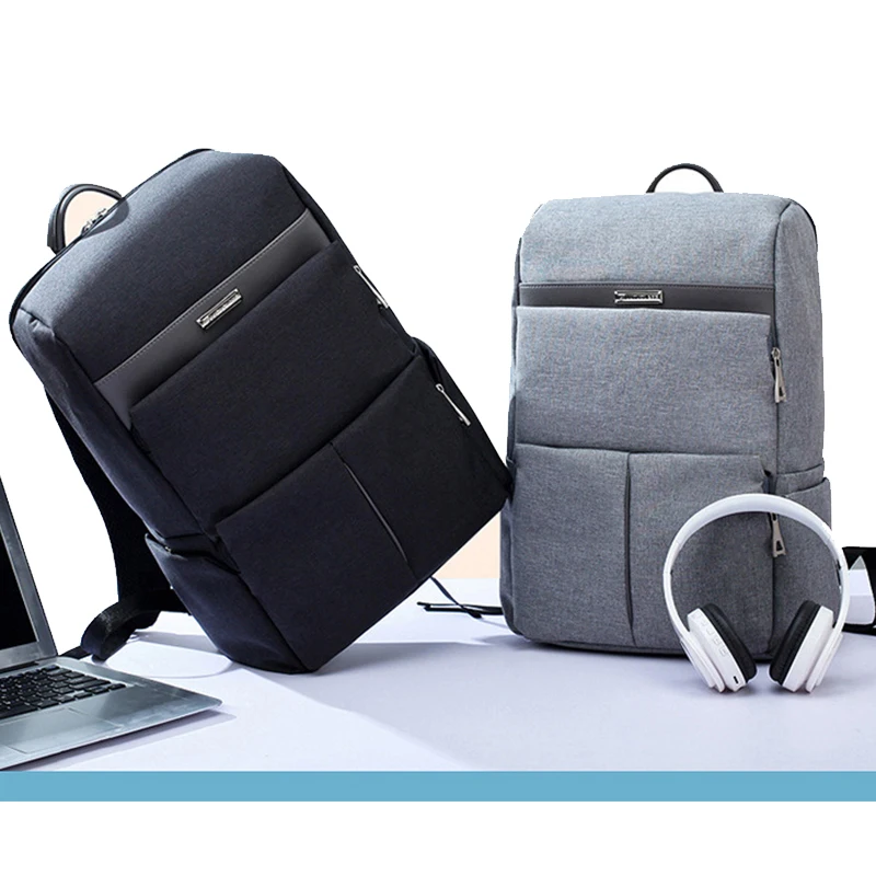 Мужской рюкзак для ноутбука повседневный деловой модный мужской офисный большой