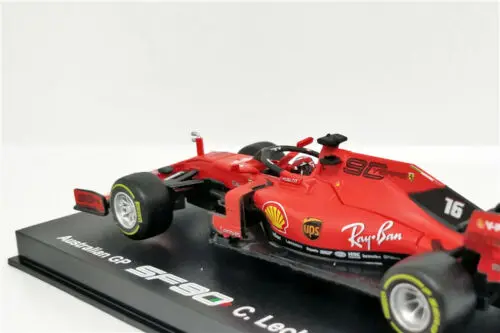 Гоночная модель BBurago 1:43 серия Ferrari F1 2019 SF90 #5 Sebastian Vettel #16 Charles Leclerc литье под
