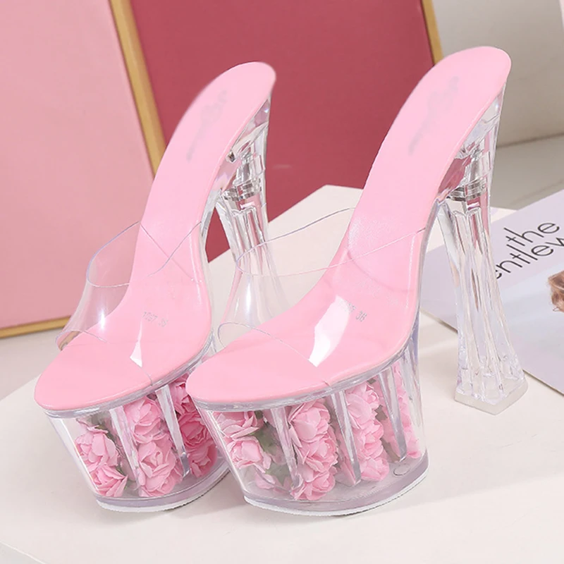 Новые женские туфли сандалии на очень высоком каблуке свадебные платформе |