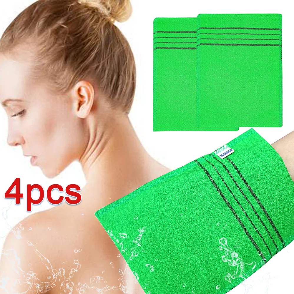 4 шт. корейское отшелушивающее полотенце для тела банное Италия массажное ухода