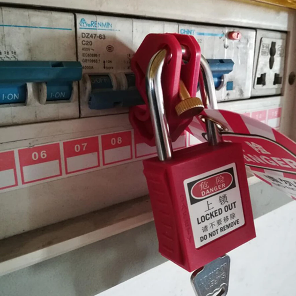 Universal Security Circuit Breaker Lockout Device W/ Screw locks out virtually all miniature ISO/DIN circuit breakers | Дом и сад