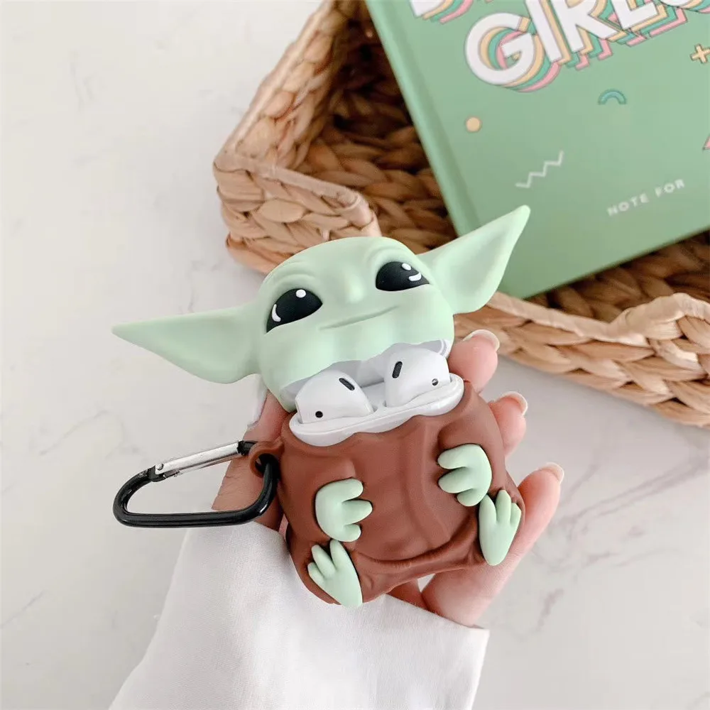 Силиконовые чехлы Marvel Yoda для Airpods 1 2 защитный беспроводной Bluetooth-наушник чехол