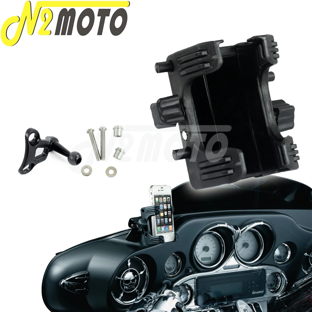 

Universal Motorcycle Mobile Phone Holder Bracket Cellphone Quick Stem Stand Handlebar Bracket For Harley Sportster XL FLHC FLSL
