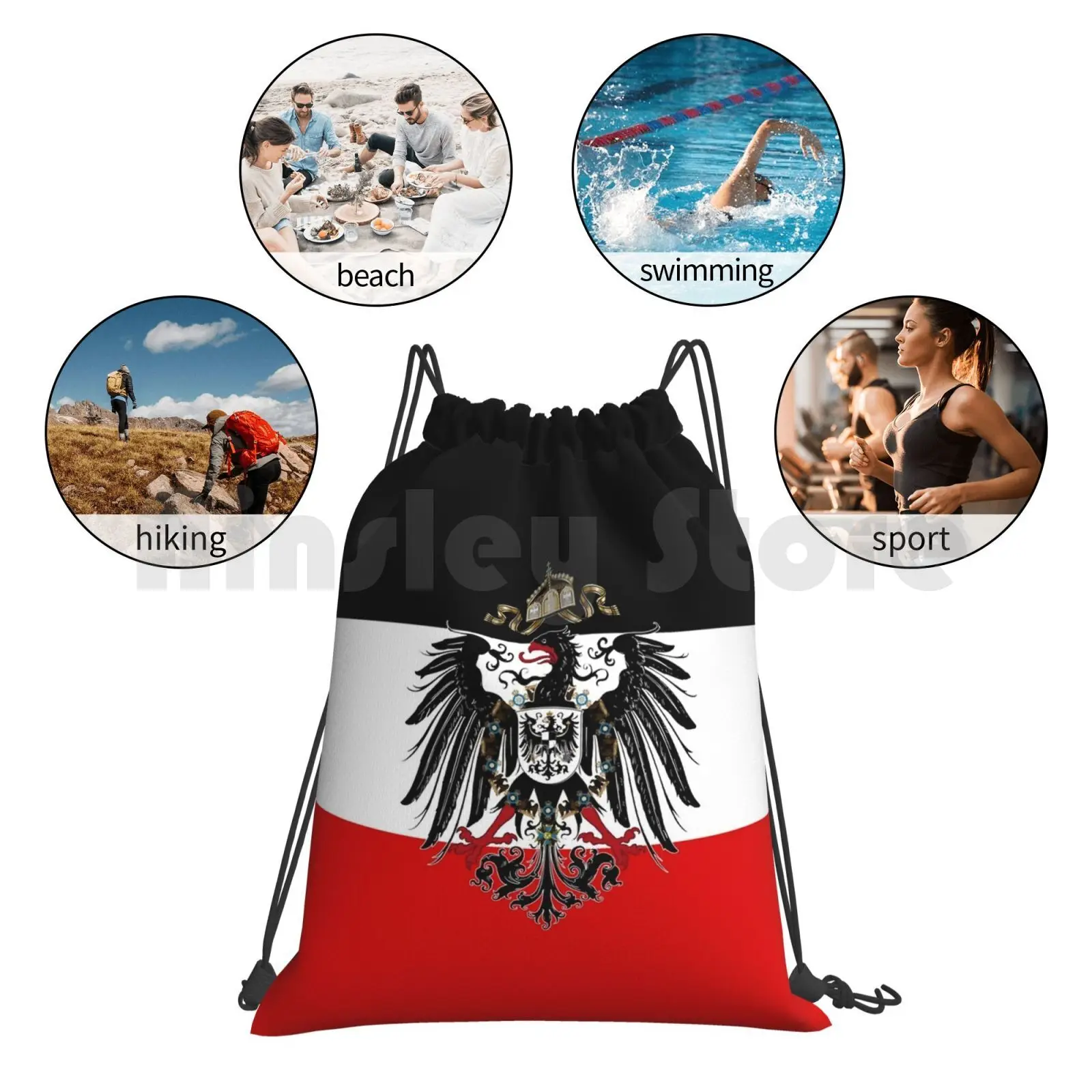 Немецкий рюкзак на шнурке сумка для верховой езды альпинизма тренажерный зал