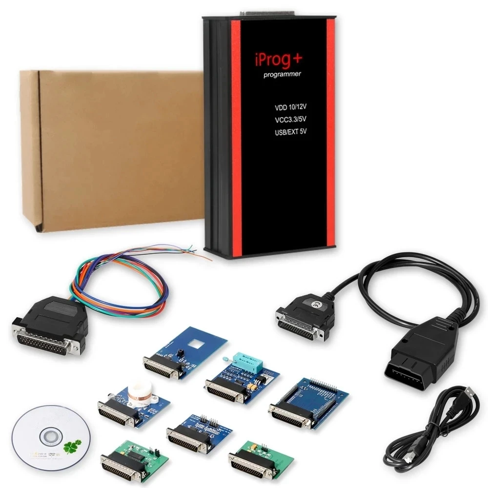2021 Iprog Pro Plus V87 полный с Eeprom зонд адаптеры поддержка IMMO + пробег подушка