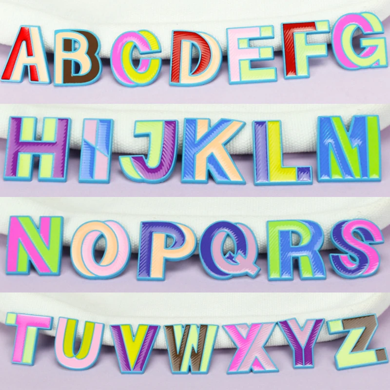 

Pin-on 26 English letters cartoon metal brooch Broche de 26 letras Брошь с 26 буквами Pins & Badges значок