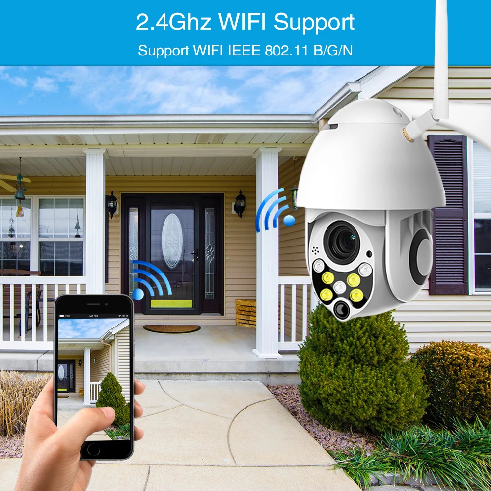 1080P автоматическое отслеживание IP Камера Wi Fi мини Скорость купол охранных