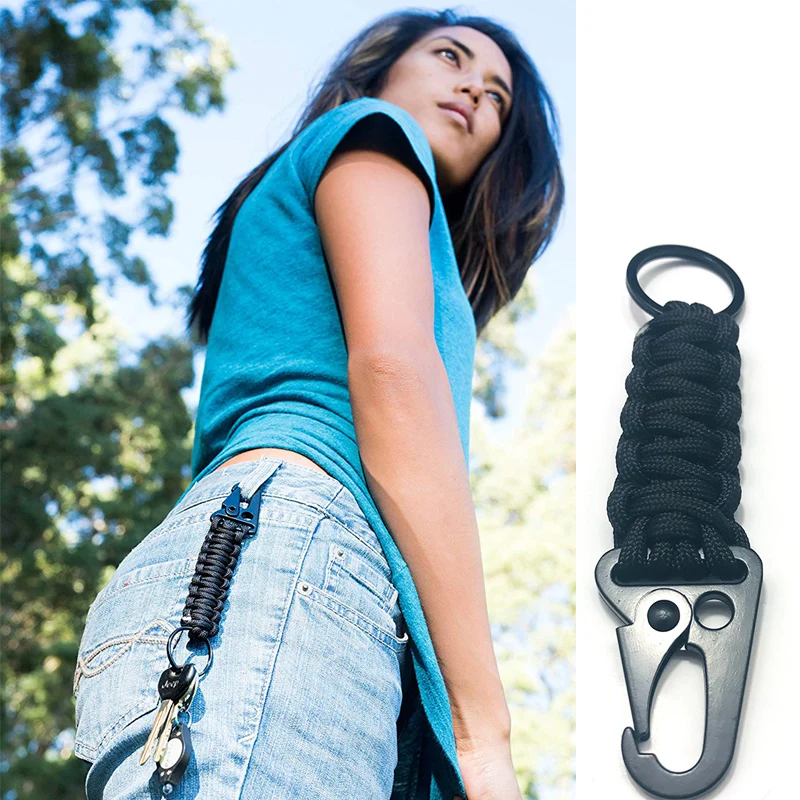 Outdoor 7 stands 550Ibs Paracord Rope Keychain Survival Kit Cord Lanyard Military Emergency Key Chain For Hiking Camping | Спорт и