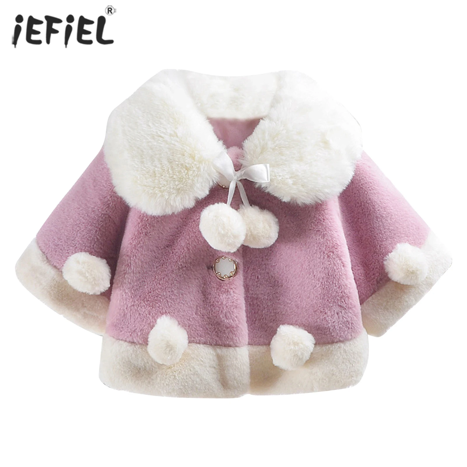 

Toddler Infant Baby Girls Clothes Cute Fleece Fur Winter Thick Keep Warm Coat Outerwear Cloak Jacket Kid Cute Plush Coat Clothes