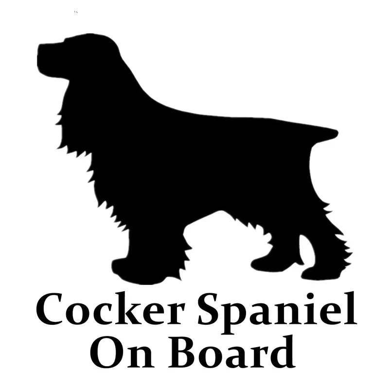 Кокер-спаниель на доске для Авто/бампера/окна виниловая наклейка наклейки DIY