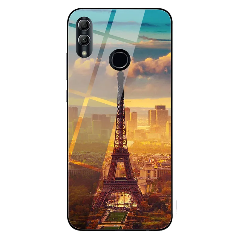 Чехол для huawei Honor 10 Lite с милым узором, Жесткий Чехол для задней крышки из стекла, чехол для huawei Honor 10 Lite, чехол для телефона, бампер, чехол, чехол