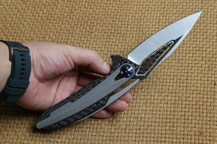DICORIA ZT0999 тактический складной нож KVT подшипник M390 лезвие CF+ титановая ручка походные охотничьи уличные ножи для выживания EDC инструмент