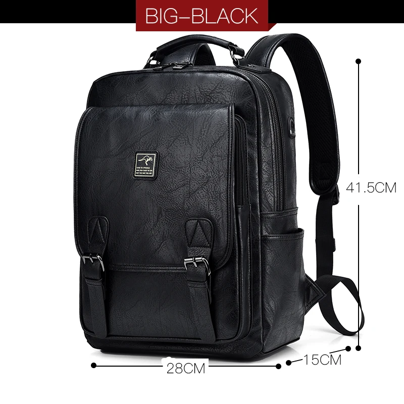 

Men's Retro Leather Backpack Multi-function Large Capacity Men Bag Travel Backpack Waterproof Laptop Backpack