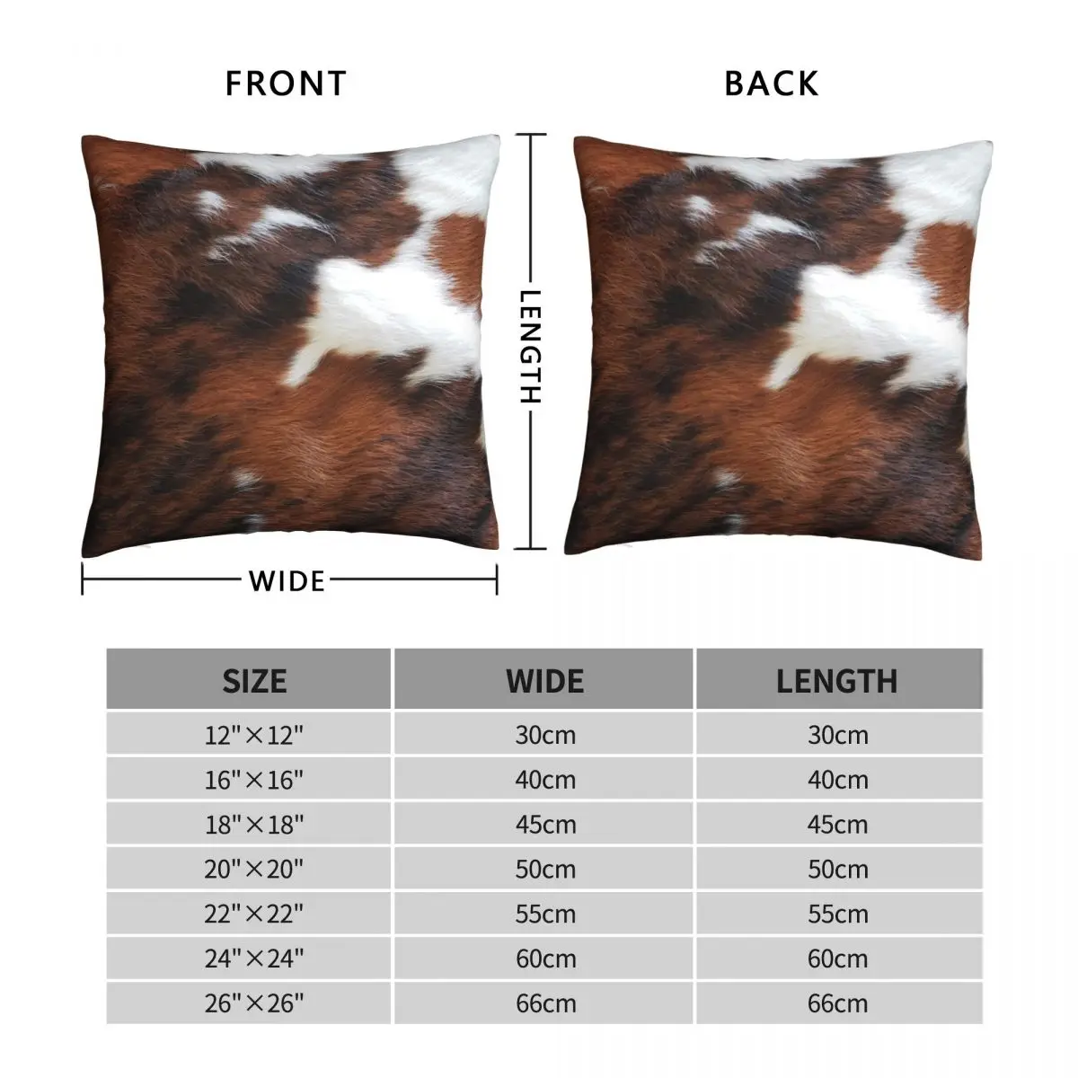 Чехол для подушки из воловьей кожи украшение на застежке-молнии квадратный