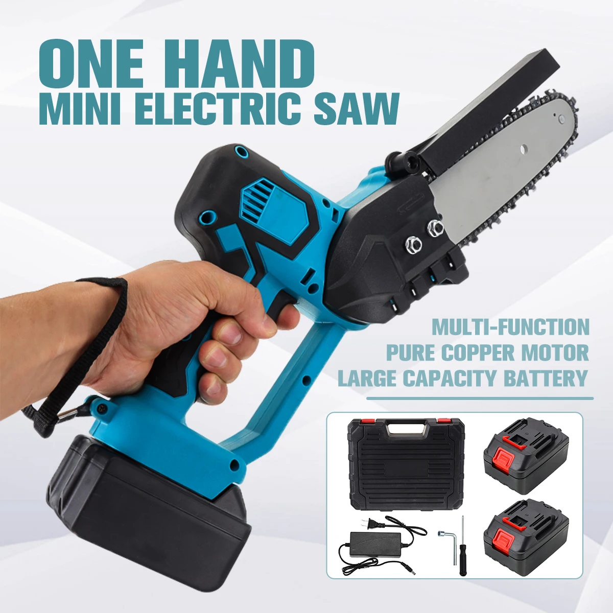 Беспроводная бензопила 8 дюймов 1500 Вт | Инструменты