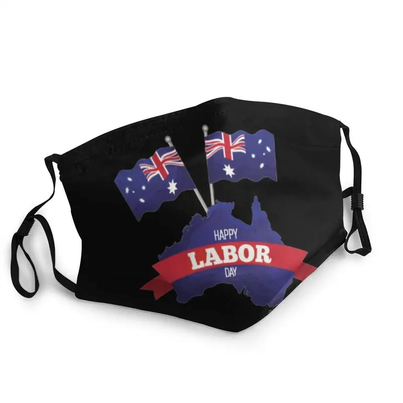 

Australia Labor Day Australian Pride Men Australia Flag Mouth Face Mask Anti Haze Dust Protection Cover Respirator Muffle