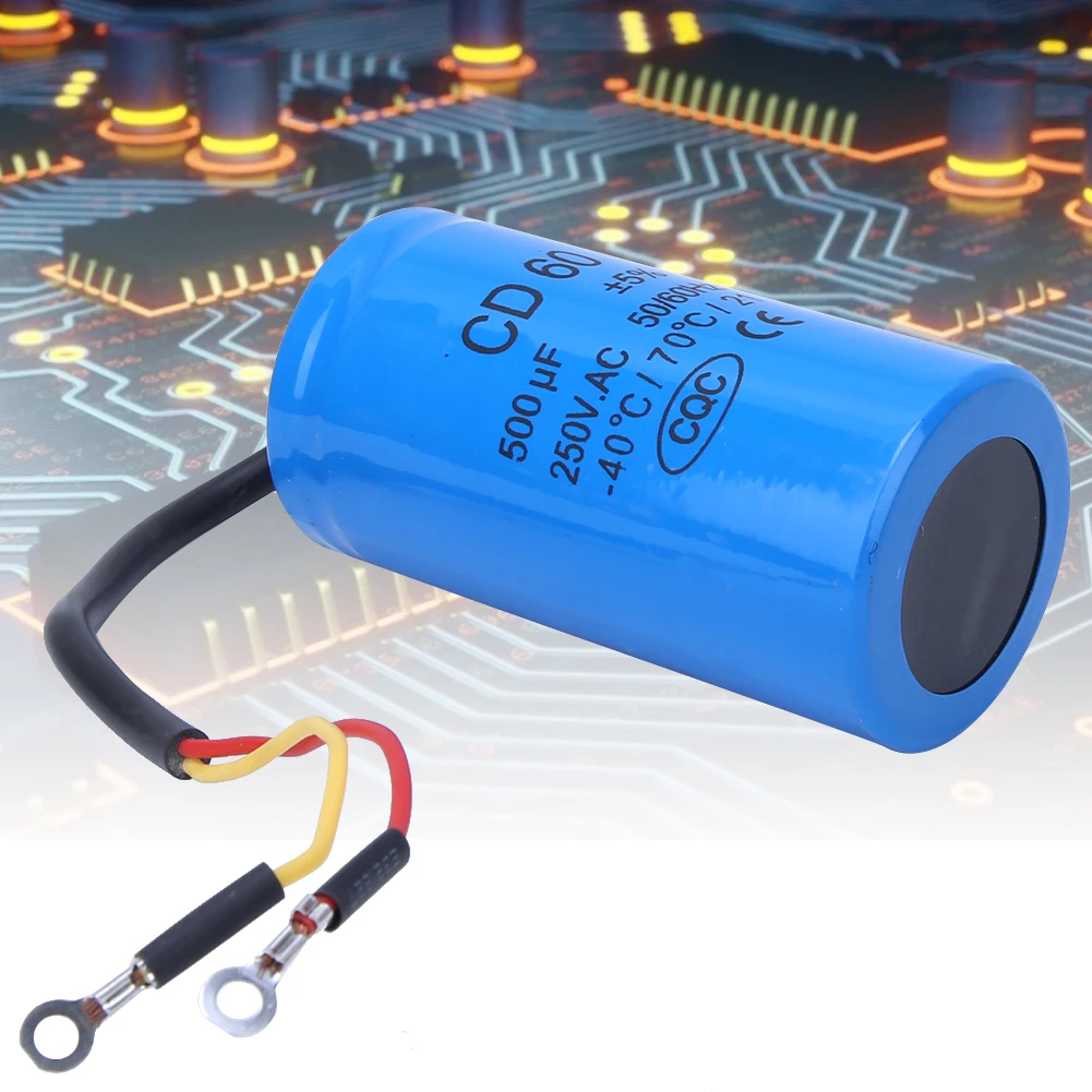 Конденсатор CD60 250 в 100/150/200/300/500/600 мкФ подходит для холодильников кондиционеры