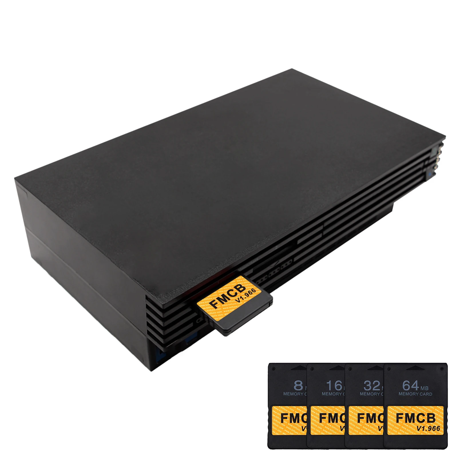 Классическая черная карта памяти для PS2 FMCB v1.966 8 Мб/16 Мб/32 Мб/64 МБ консоли