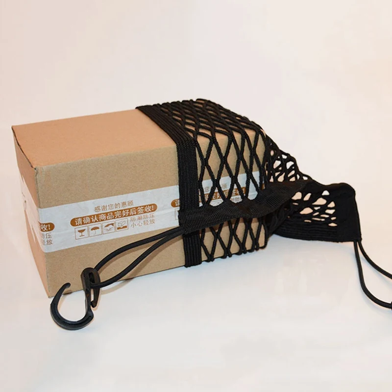 

Motorcycle Helmet Storage Net Trunk Bag Motorcycle Luggage Net Hook Hold Bag Cargo Bike Scooter Rear Seat Mesh Luggage Bag