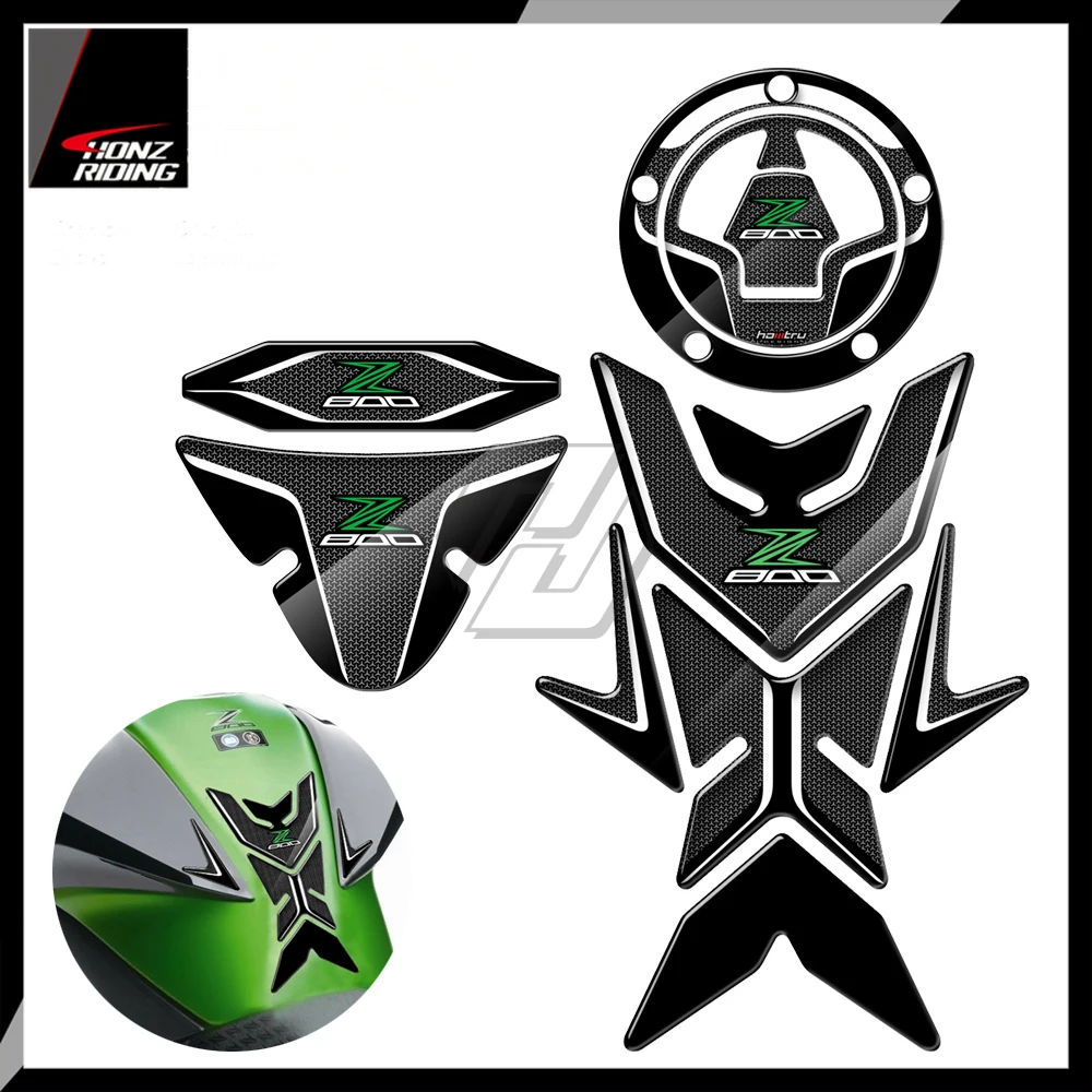 Для Kawasaki Z800 3D мотоциклетная газовая крышка наклейка на бак защитная накладка