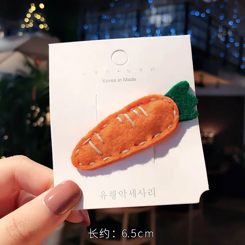 Милые заколки для волос маленьких девочек детские с рисунком фруктов детская