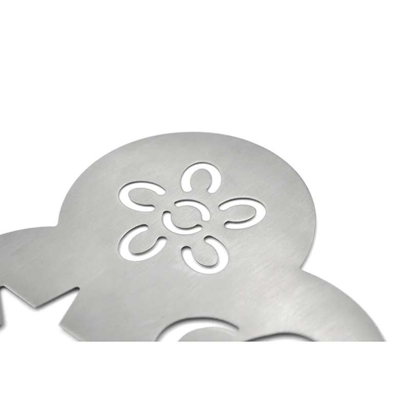 Бариста из нержавеющей стали трафареты для кофе торта набор 2|Трафареты кофе| |