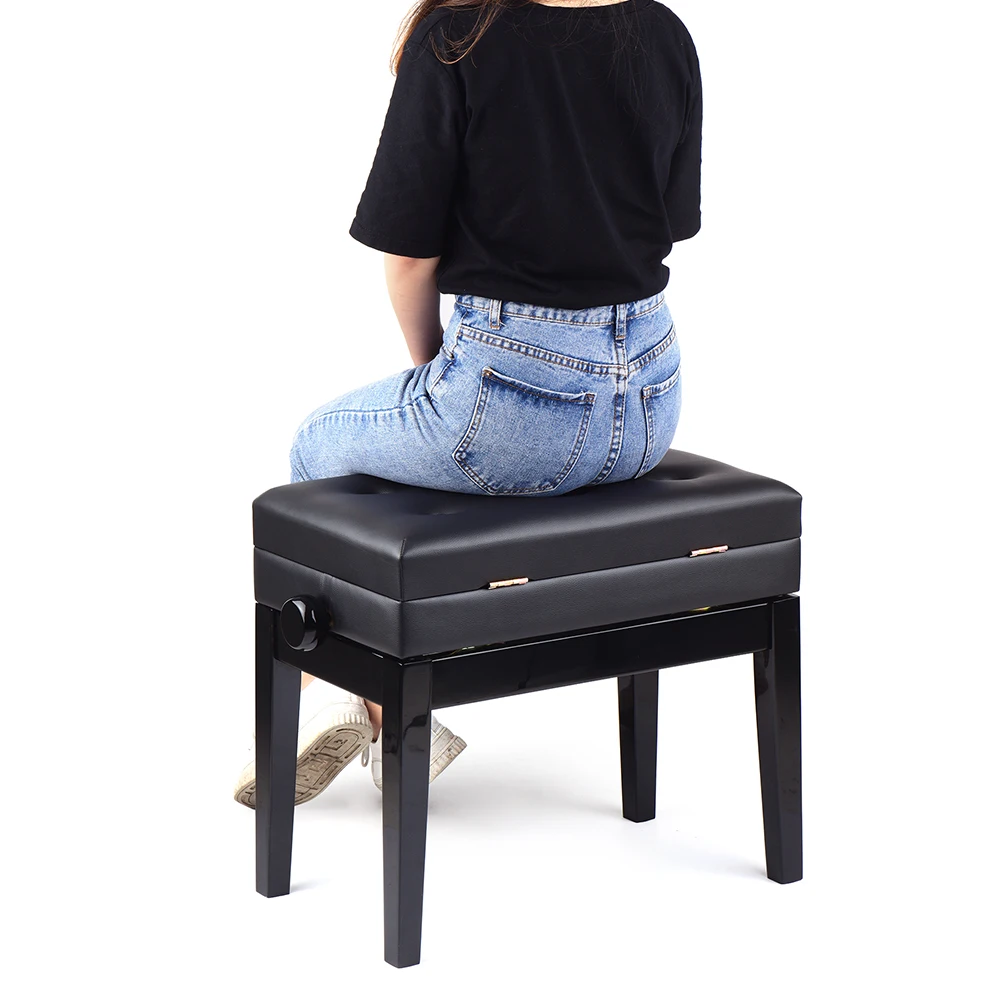 HY-PJ007 деревянный Регулируемый стенд с пианино стул мягкая подушка на подкладке